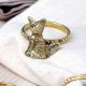 Handmade Brass Cat Napkin Ring in Set of 4